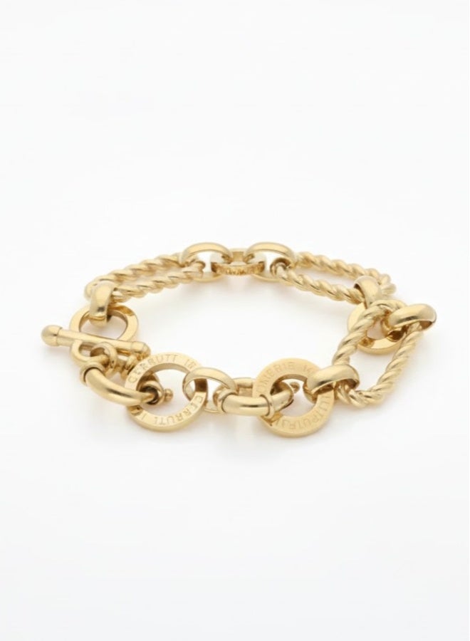 شيروتي 1881 سوار كيارا مطلي بالذهب للنساء