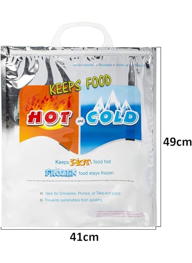 PROMASS Keeps Hot and Cold Bag, Reusable Insulated Bag Food Storage for Frozen Items & Hot Items Including Lunch Bags & Grocery Shopping Bags Reinforced Heavy Duty  - Image 3