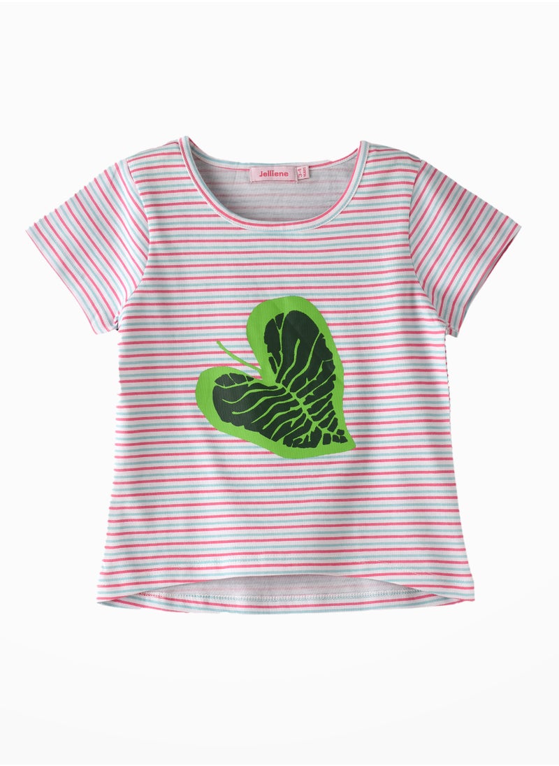 Jelliene Sunshine Squad: Girls' Comfy Cotton Tees Playful & Summer Fun  - Image 1
