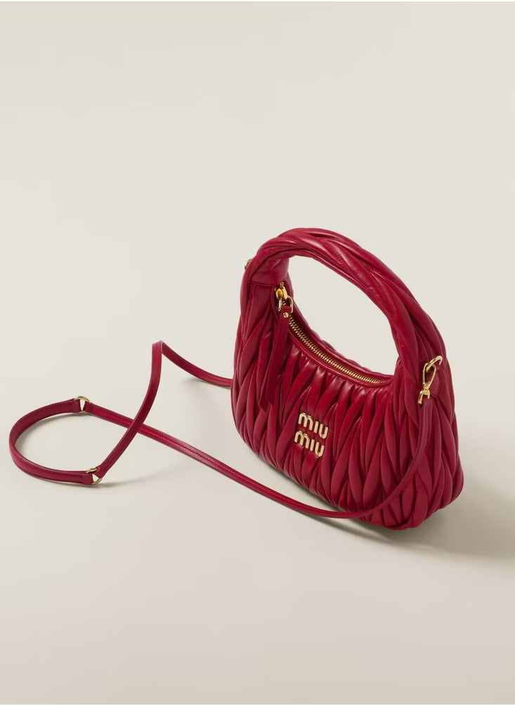 Miu Miu MIU Wander matelassé nappa leather hobo bag  - Image 3