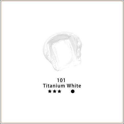 Artecho White Acrylic Paint, Titanium White Paint (120ml / 4.05oz) Tubes, Art Craft Paints for Canvas Painting, Rock, Stone, Wood, Fabric, Art Supplies - Image 2
