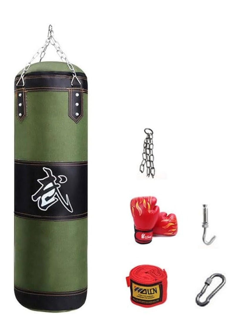 تراسل حقيبة الملاكمة الفارغة، حقيبة ملاكمة فارغة فارغة معلقة حقيبة ملاكمة معلقة حقيبة ملاكمة معلقة أكياس رمل للياقة البدنية للتدريب على الكيك بوكسينغ للمنزل لصالة الألعاب الرياضية - Image 1