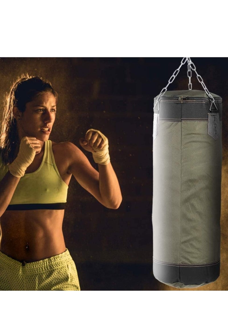 تراسل حقيبة الملاكمة الفارغة، حقيبة ملاكمة فارغة فارغة معلقة حقيبة ملاكمة معلقة حقيبة ملاكمة معلقة أكياس رمل للياقة البدنية للتدريب على الكيك بوكسينغ للمنزل لصالة الألعاب الرياضية - Image 4