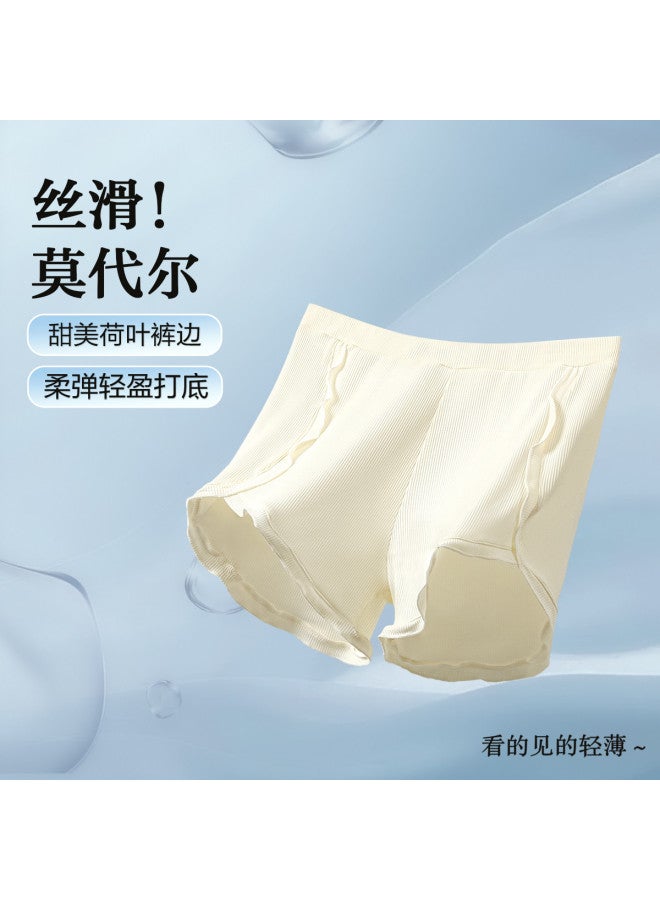 Red Bean Loose-Fitting Women'S Base Underwear, Vertical Stripe Slimming Sleep Pants, Anti-Exposure Safety Shorts - Image 2