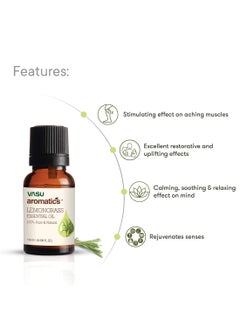 Vasu Vasu Aromatics Lemongrass Essential Oil – 10 ml  - Image 5