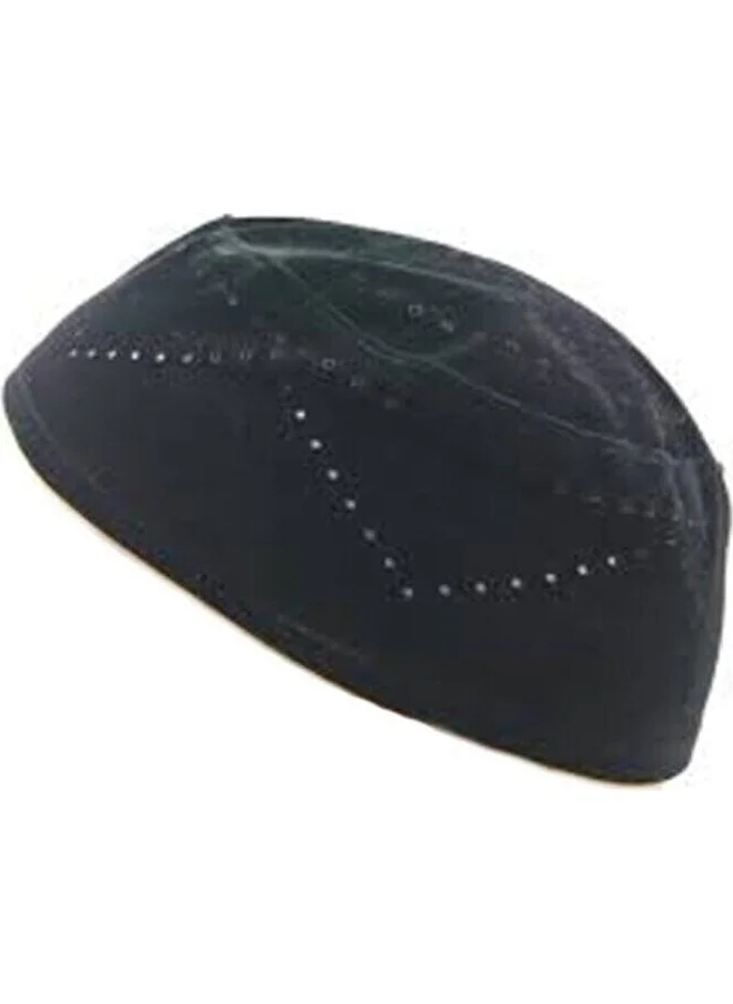 Berat Skullcap Prayer Cap Alanya Skullcap Velvet Skullcap Black Color 12 Pieces