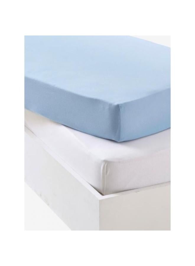 ماماز جيفت ملاءة سرير مُجهزة. ملاءة سرير مُجهزة مصنوعة من القطن بنسبة 100%، تُوفر الراحة للجيل القادم. تناسب المراتب القياسية مقاس 140 × 70 سم، ويمكن أن تتسع لمراتب بسمك يصل إلى 3 بوصات؛ جيوب عميقة مع شريط مطاطي.