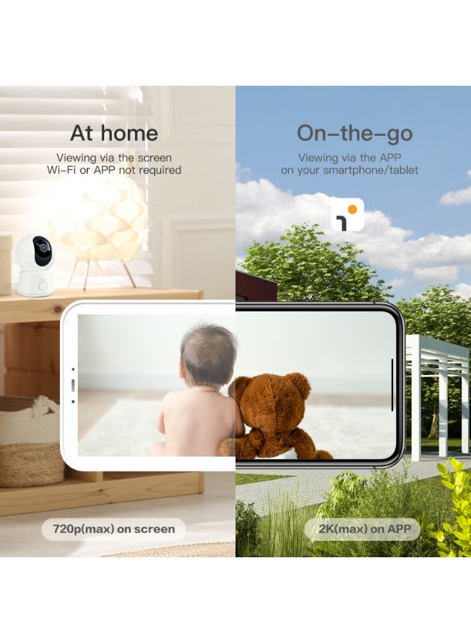 Arenti 2MP/1080P Wi-Fi Video Baby Monitor Kit with LCD Screen - Image 5
