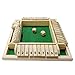 DC-BEAUTIFUL DCBEAUTIFUL Shut The Box Dice Game 24 Players Classic Board Game for Adults Wooden Tabletop Game with Dices and InstructionMath Strategy Game for Christmas Party Green - Image 2