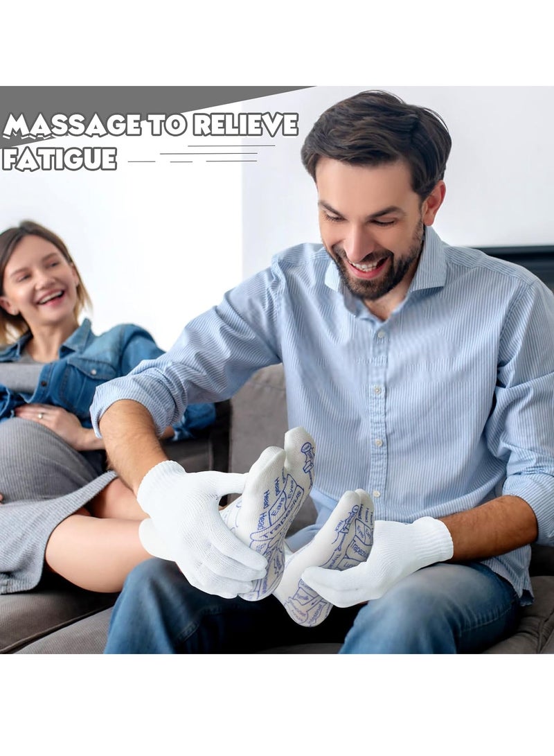 KASTWAVE Reflexology Socks and Gloves Set, with Massage Tool, Acupressure Reflexology Socks Gloves, Acupoint Socks Set, Hand Foot Massage Reflexology Tools Acupuncture Socks, for Tired Relieve, S  - Image 3