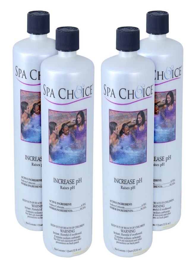 SpaChoice Spa Choice 472-3-4011-04 Increase pH for Spas and Hot Tubs, 1-Quart, 4-Pack - Image 1
