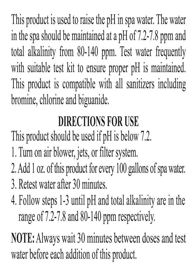 SpaChoice Spa Choice 472-3-4011-04 Increase pH for Spas and Hot Tubs, 1-Quart, 4-Pack - Image 5
