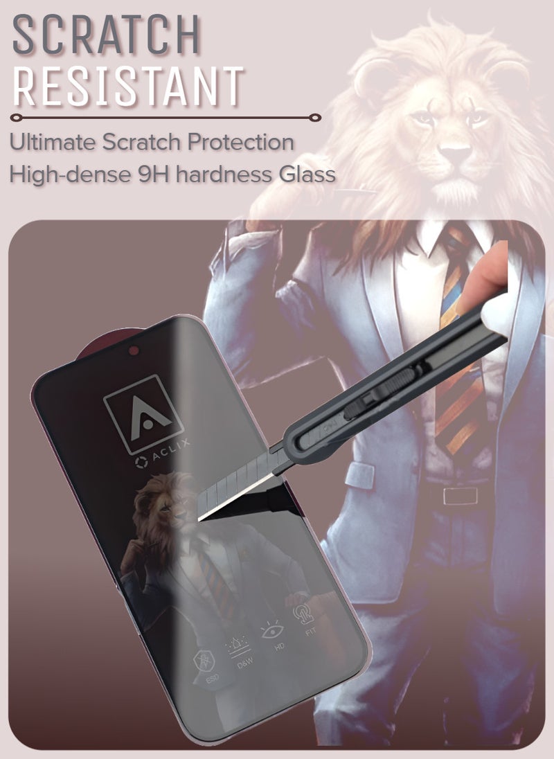 ACLIX 2 Pieces Antistatic ESD Dustproof Premium Quality High Definition Tempered Glass Screen Protector Designed For  iPhone 12 - Image 3