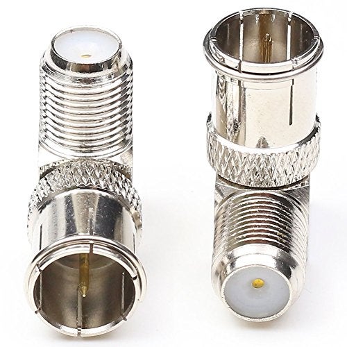 ANHAN F Push on Connectors, F Female to Male Right Angle Adapters F Quick Connect Coax Connector for Wall Mounted TV,Wall Plate, Cabinet, RV TV and Coaxial Cable Connection 10Packs - Image 2