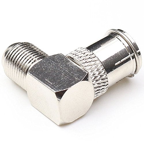 ANHAN F Push on Connectors, F Female to Male Right Angle Adapters F Quick Connect Coax Connector for Wall Mounted TV,Wall Plate, Cabinet, RV TV and Coaxial Cable Connection 10Packs - Image 3
