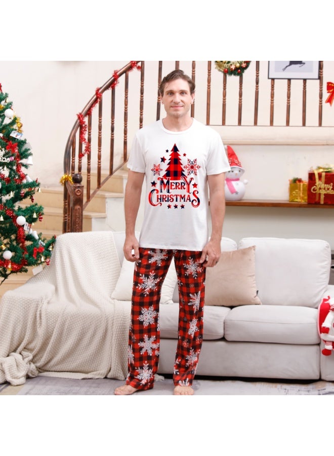 VUCATIN Christmas Children's Family Matching Pajamas Holiday Matching Clothing Long-Sleeved Parent-Child Pajamas for Home Suitable for Women Men Children (Women) - Image 2