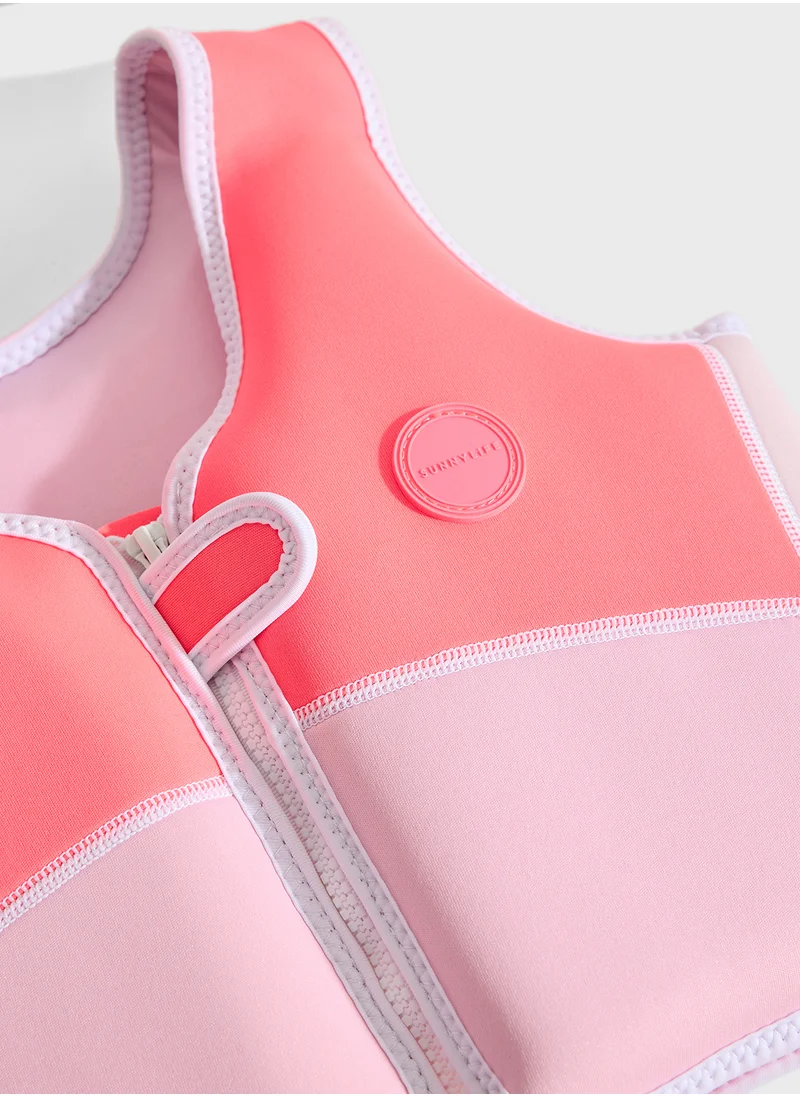 SUNNY LIFE Zip detail Heart Swim Float Vest 4-6 Years