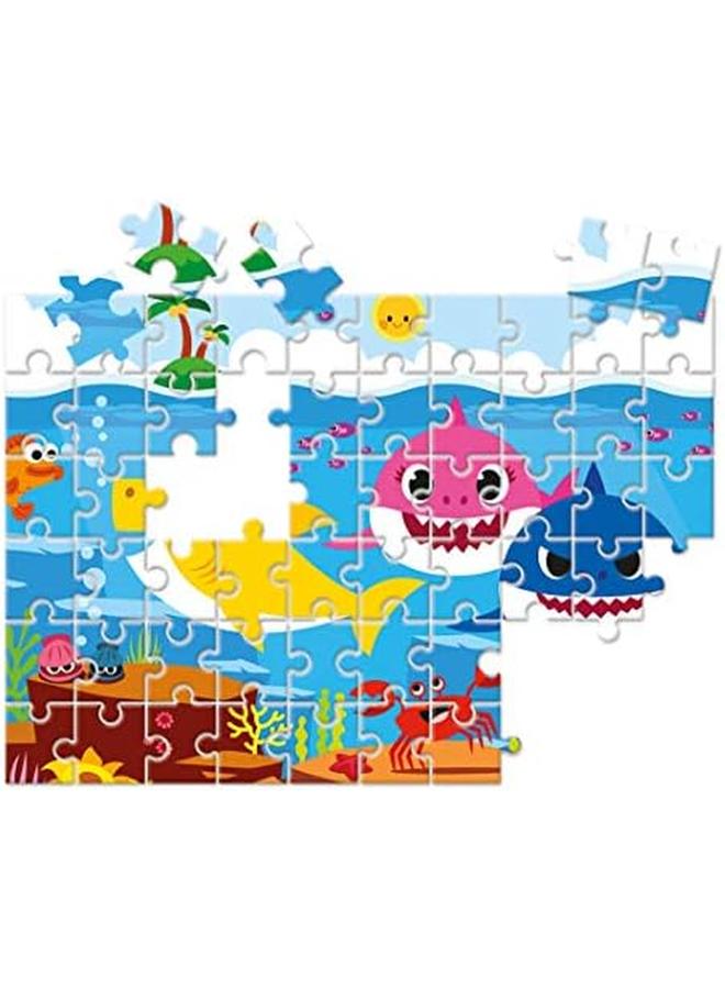 Clementoni Puzzle Baby Shark Double Face With Coloring Side 33.5 X 23.5 Cm For Ages 5 Plus Years Old - Image 4