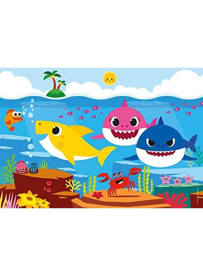 Clementoni Puzzle Baby Shark Double Face With Coloring Side 33.5 X 23.5 Cm For Ages 5 Plus Years Old - Image 2