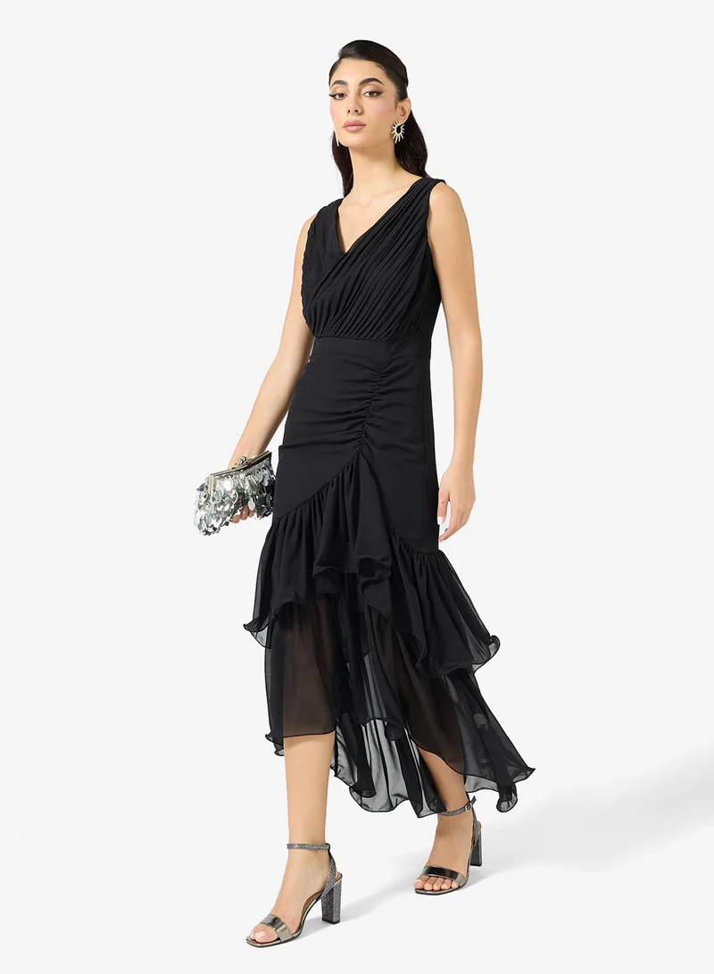 Off Shoulder Ruffled Mermaid Dress