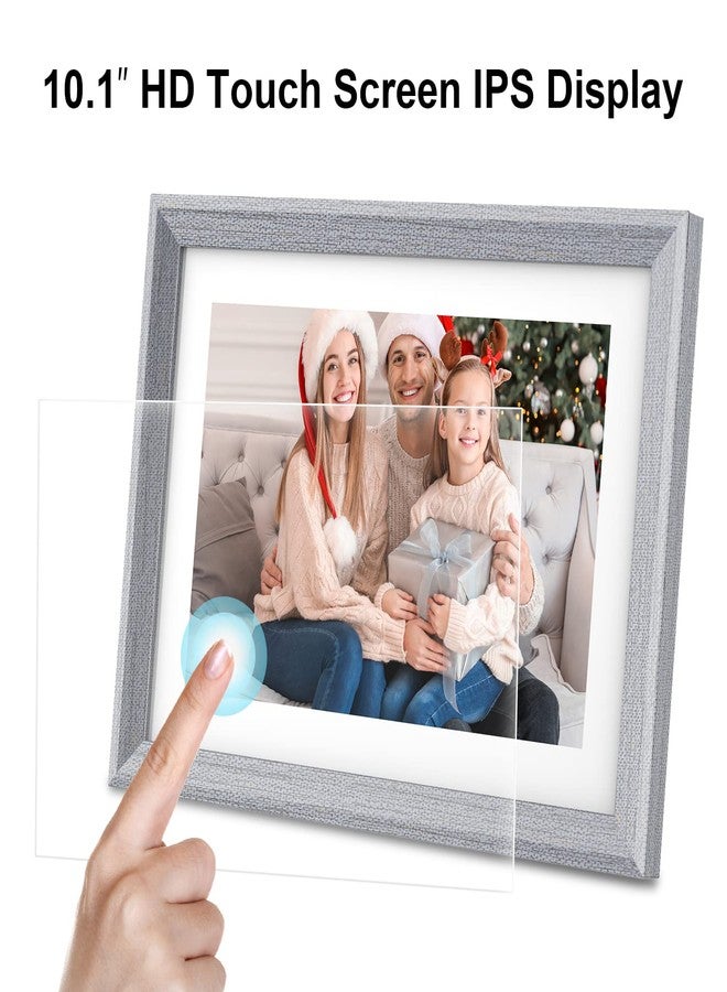 YunQiDeer Digital Picture Frame WiFi 10.1 inch IPS Touch Screen HD Display,16GB Storage, Auto-Rotate,Easy Setup to Share Photos or Videos via Frameo APP - Image 5