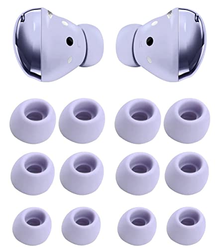 JNSA Silicone Ear Tips Replacement for Galaxy Buds Pro, JNSA Replacement Earbuds Tips Compatible with Galaxy Buds Pro Earbuds 6 Pairs SML Purple (GBP8PP) - Image 1