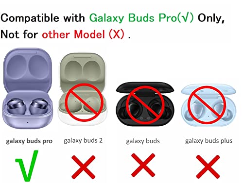 JNSA Silicone Ear Tips Replacement for Galaxy Buds Pro, JNSA Replacement Earbuds Tips Compatible with Galaxy Buds Pro Earbuds 6 Pairs SML Purple (GBP8PP) - Image 2