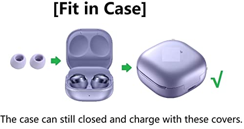 JNSA Silicone Ear Tips Replacement for Galaxy Buds Pro, JNSA Replacement Earbuds Tips Compatible with Galaxy Buds Pro Earbuds 6 Pairs SML Purple (GBP8PP) - Image 3