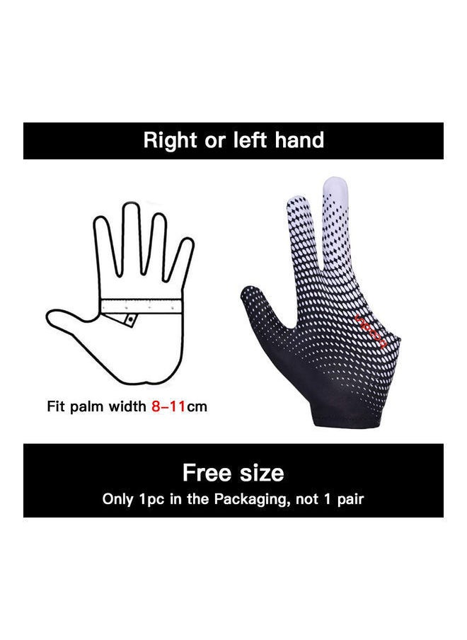 NIBEMINENT - Anti-Skid 3 Finger Elastic Cue Billiard Glove 13x3x10cm - Image 1