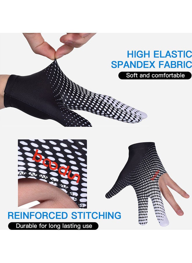 NIBEMINENT - Anti-Skid 3 Finger Elastic Cue Billiard Glove 13x3x10cm - Image 1