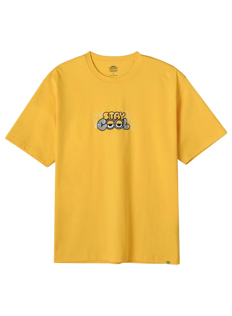 Men’s Relaxed Fit Cotton-Poly Crew Neck Print Tee | Minion Collection