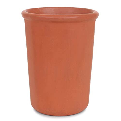SHRIYAM CRAFTS Clay Mitti Drinking Water Glass 200ML (Milk Glass Pack of 2), Brown - Image 2