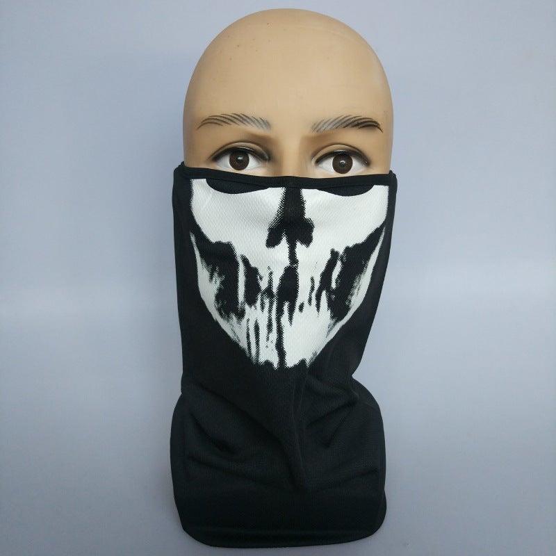 Generic New Call of Duty Game Skull Cover Ghost Mask Halloween Mask Quick-Dry Riding Sun Cover Mesh B16-1
