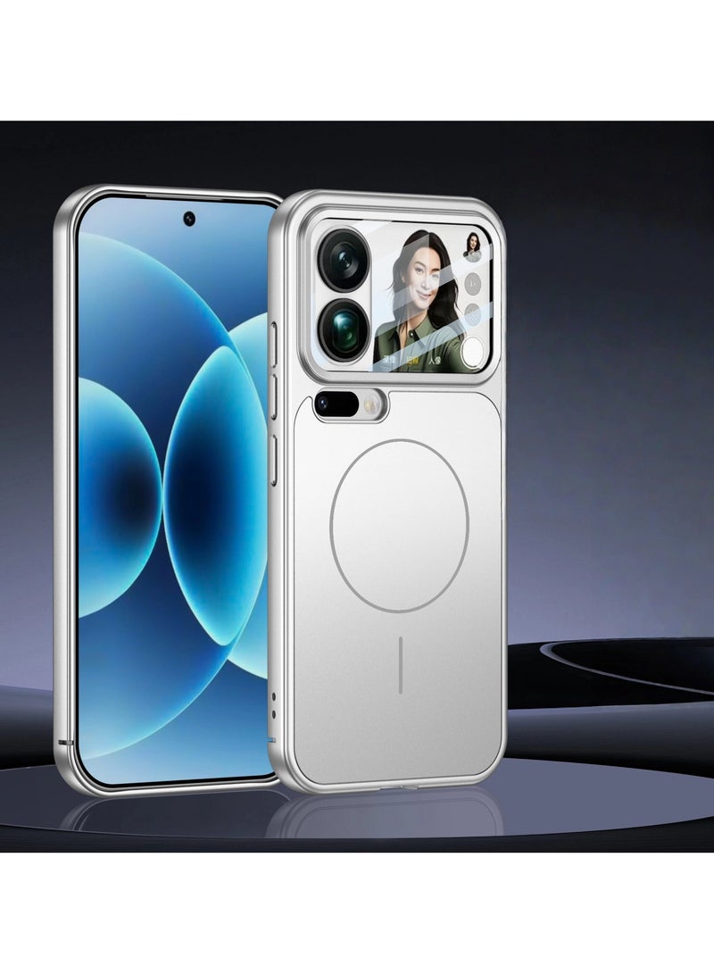 general Compatible with Xiaomi 17 Pro Max Large-Window Phone Case Integrated Case and Screen Protector with Magnetic Attachment Full Lens Coverage for Drop Protection