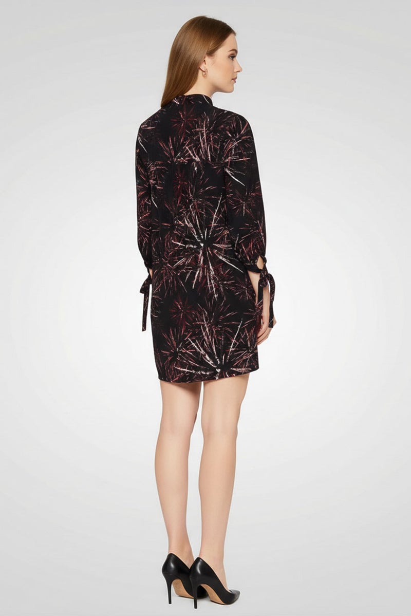 PINKO Women Allover Print Mini Dress, Multicolor - Image 4