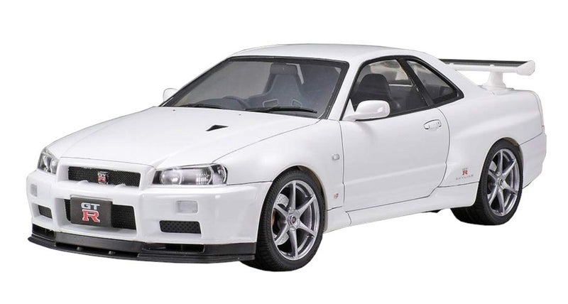 Tamiya Nissan Skyline GTR R34 VSpec II 124 Scale Model Kit 24258 - Image 2