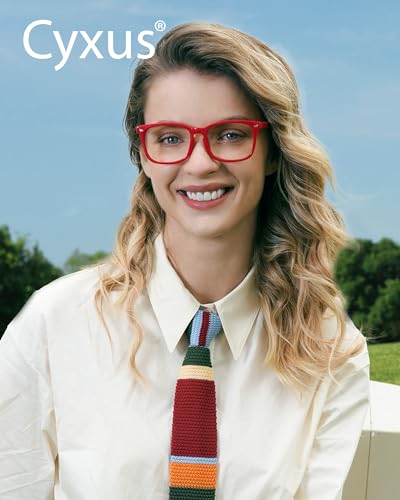 Cyxus Blue Light Glasses Computer Glasses UV Blocking Filter Eyeglasses Frame Christmas Red Glasses for Women - Image 5