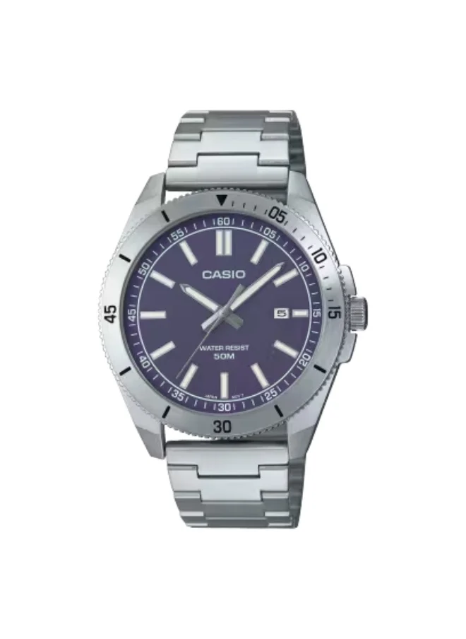 CASIO Men's Stainless Steel Analog Watch MTP-B155D-2EVDF - 41.3 mm