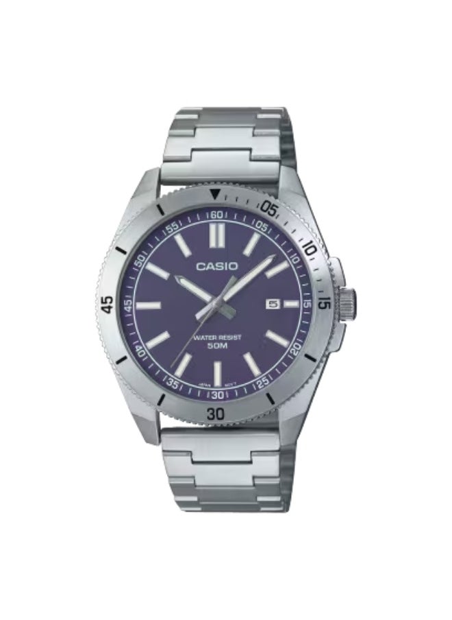 CASIO Men's Stainless Steel Analog Watch MTP-B155D-2EVDF - 41.3 mm 