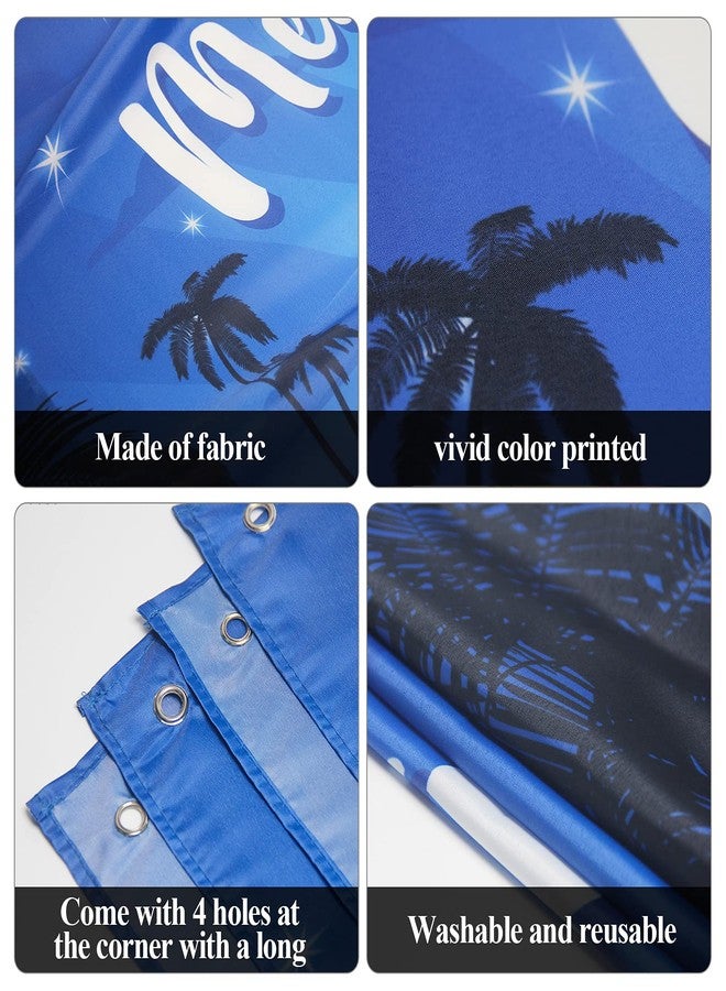 gisgfim خلفية زينة لمشهد ميلاد المسيح المقدس، مناسبة للاستخدام الداخلي والخارجي، لافتة زرقاء دينية، ديكور للمنزل والمكتب - Image 3