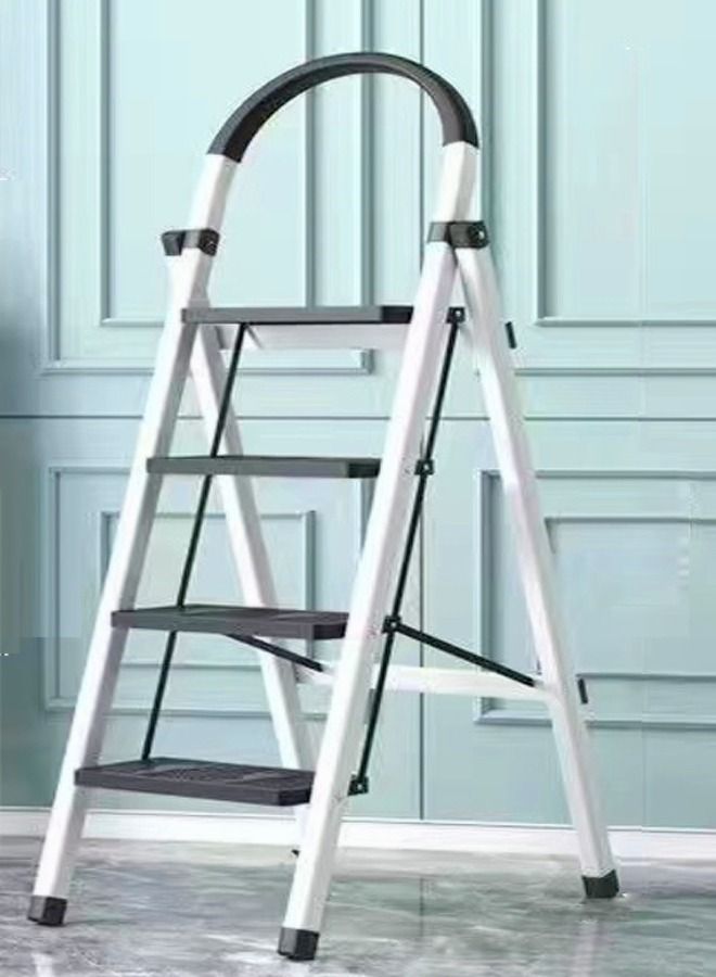 fashionhome 4 Steps Multifunction Household Indoor Folding Ladder and Storage Rack - Image 1