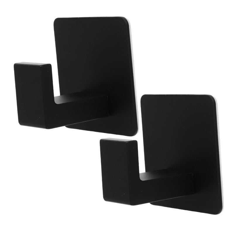 2Pcs Heavy Duty Self Adhesive Wall Hooks for Bathroom Kitchen No Drilling Required - Image 2