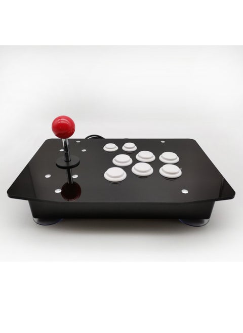 Android Mobile Phone TV Computer PS4 SWITCH Set-top Box Arcade Game Fighting Rocker Joystick-Product Color:PS4 Version White