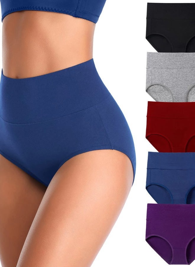K-CHEONY Tummy Control Underwear for Women High Waisted Postpartum Panties Cotton Control Top Plus Size Briefs - Image 1