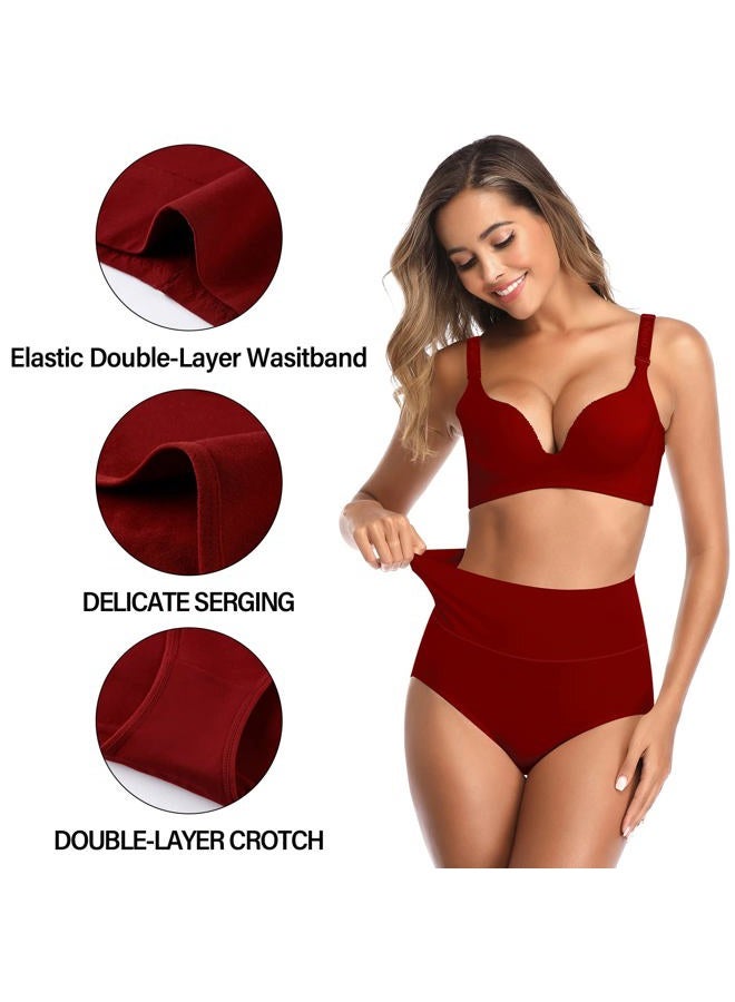 K-CHEONY Tummy Control Underwear for Women High Waisted Postpartum Panties Cotton Control Top Plus Size Briefs - Image 2