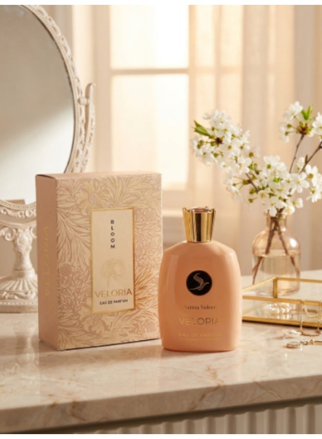 Sainte Valere Veloria Eau de Parfum 100ml for Women, Oriental Floral Aquatic Perfume, Salty Vanilla Fragrance, Long Lasting Feminine Scent, Green Mandarin, Jasmine, Orange Blossom, Sandalwood, Amber - Image 2