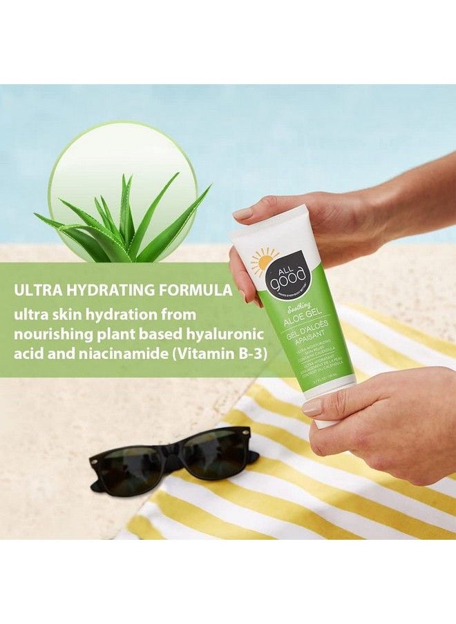 All Good Makes Everything Better - All Good Aloe Vera Gel | After Sun Lotion Sunburn Skin Repair | Moisturizing Organic Aloe For Skin Relief | Hydrating Hyaluronic Acid Niacinamide (Vitamin B3) Non Gmo Vegan | 3.7 Oz (2Pack) - Image 1