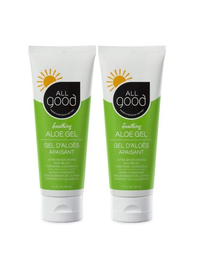 All Good Makes Everything Better - All Good Aloe Vera Gel | After Sun Lotion Sunburn Skin Repair | Moisturizing Organic Aloe For Skin Relief | Hydrating Hyaluronic Acid Niacinamide (Vitamin B3) Non Gmo Vegan | 3.7 Oz (2Pack) - Image 1