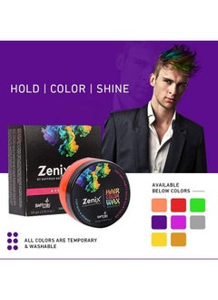 ZENIX Hair Styling Color Wax For Strong Hold And Volume For Highlights Parties And Special Occasions Hair Fashion Styling Colour Wax Red Color (100 Gm) Pack Of 1  - Image 4