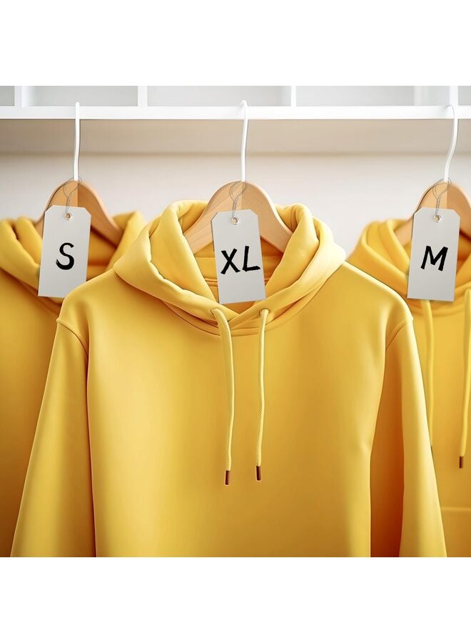 100Pcs Shipping Tags with Wire Ties Plastic Hang Tags for Labeling Blank Tags with Holes Waterproof Equipment Moving for Outdoors Auto Parts Luggage Garage Inventory (White) - Image 4